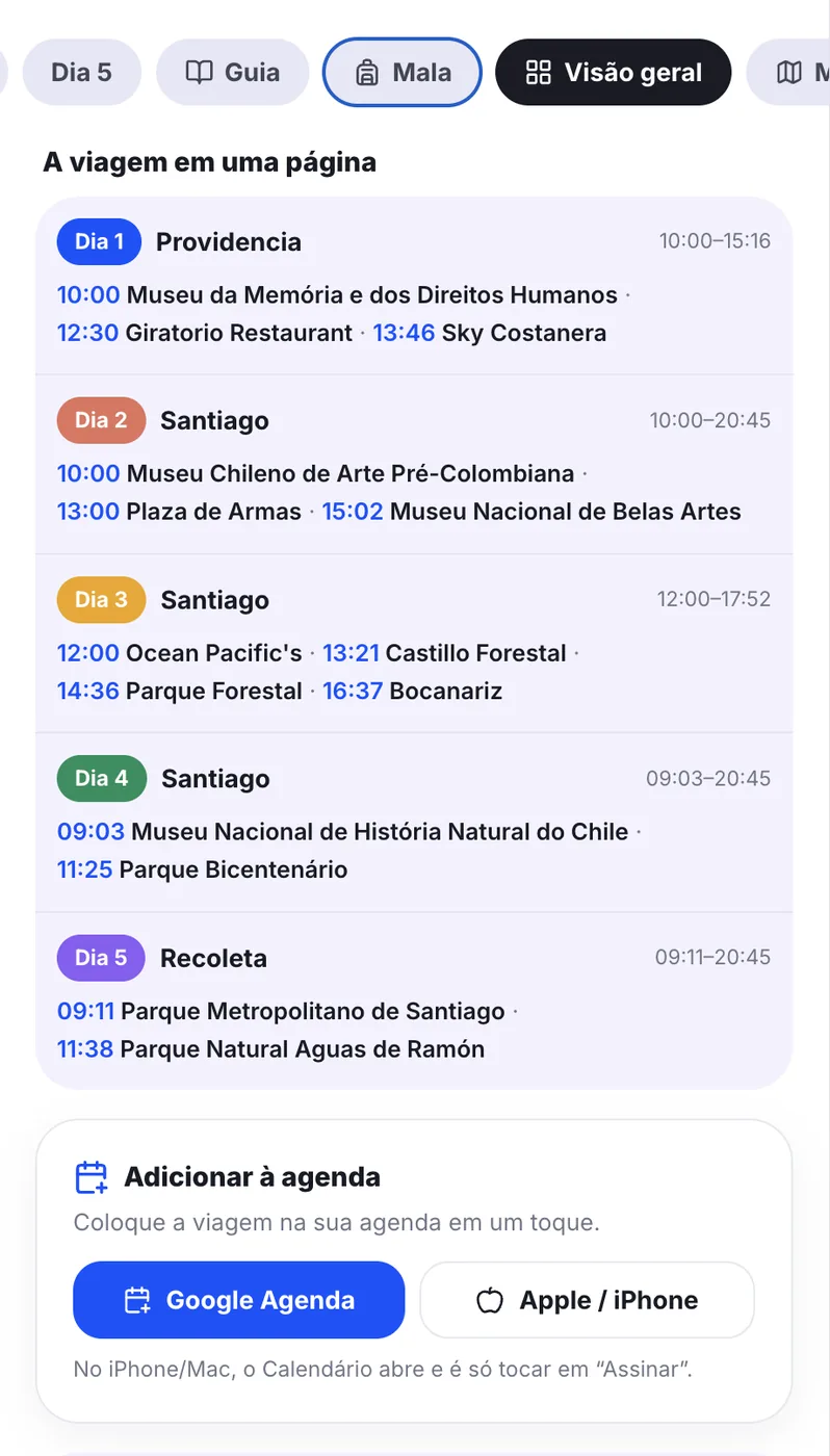 Na sua agenda