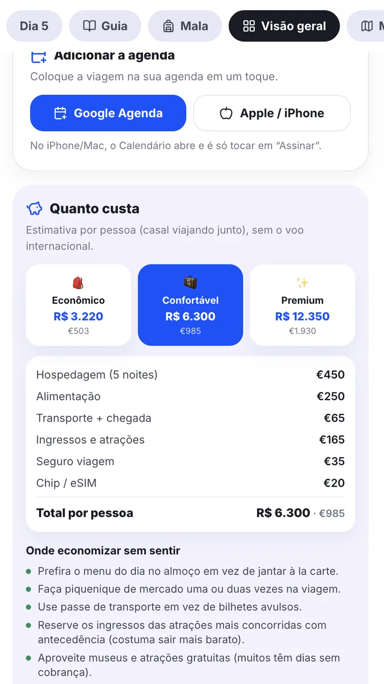 Quanto custa